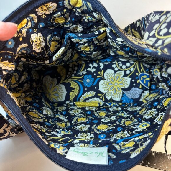 Vera Bradley Midnight Blues Quilted Cotton Crossbody Adjustable Strap Bag - Picture 8 of 12